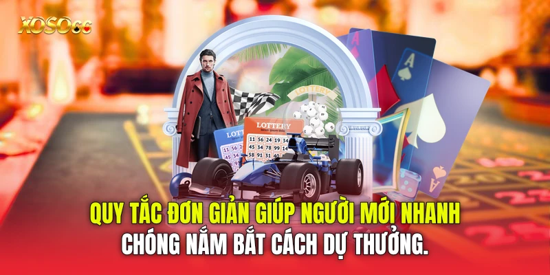 Quy tắc đơn giản giúp người mới nhanh chóng nắm bắt cách dự thưởng. Quy tắc đơn giản giúp người mới nhanh chóng nắm bắt cách dự thưởng.